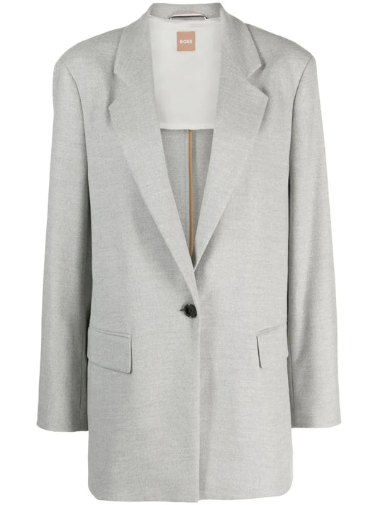 Single-Breasted Jersey Blazer