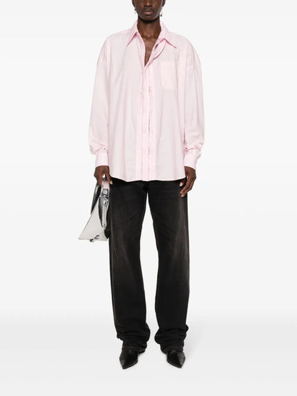 Asymmetric Cotton-Blend Shirt