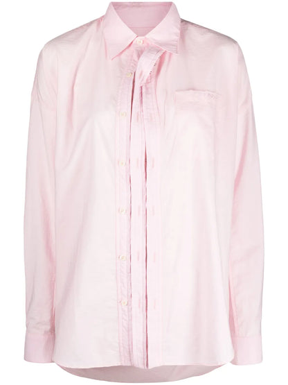 Asymmetric Cotton-Blend Shirt