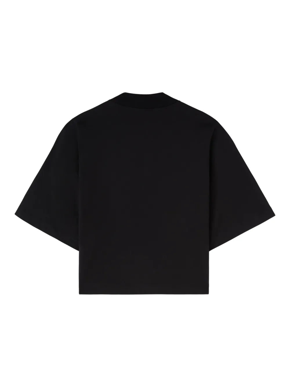 Palm-Embroidery Cropped T-Shirt