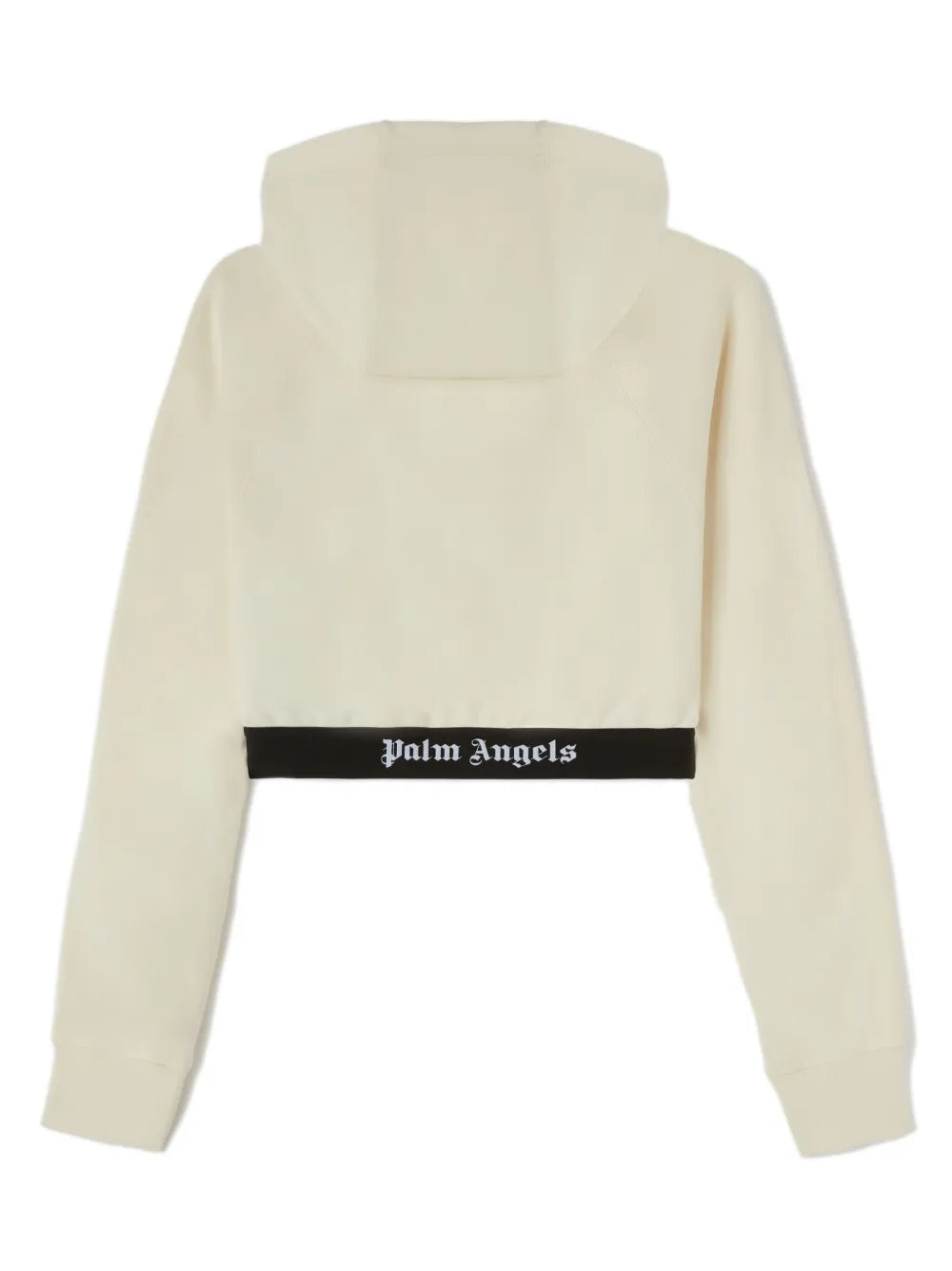 Logo-Tape Cropped Hoodie
