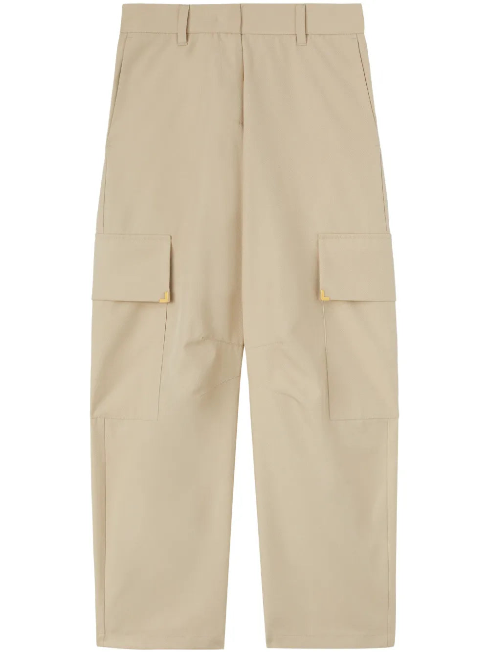 Carrot-Cut Cotton Trousers
