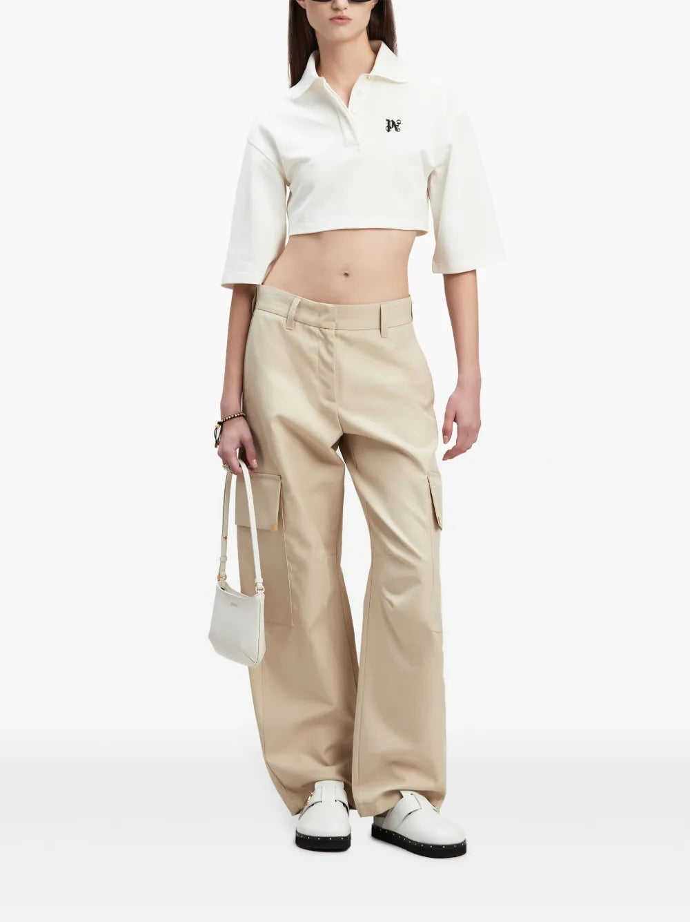 Carrot-Cut Cotton Trousers