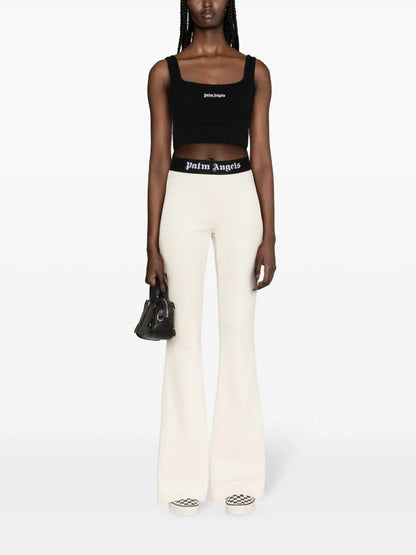 Embroidered-Logo Knit Tank Top