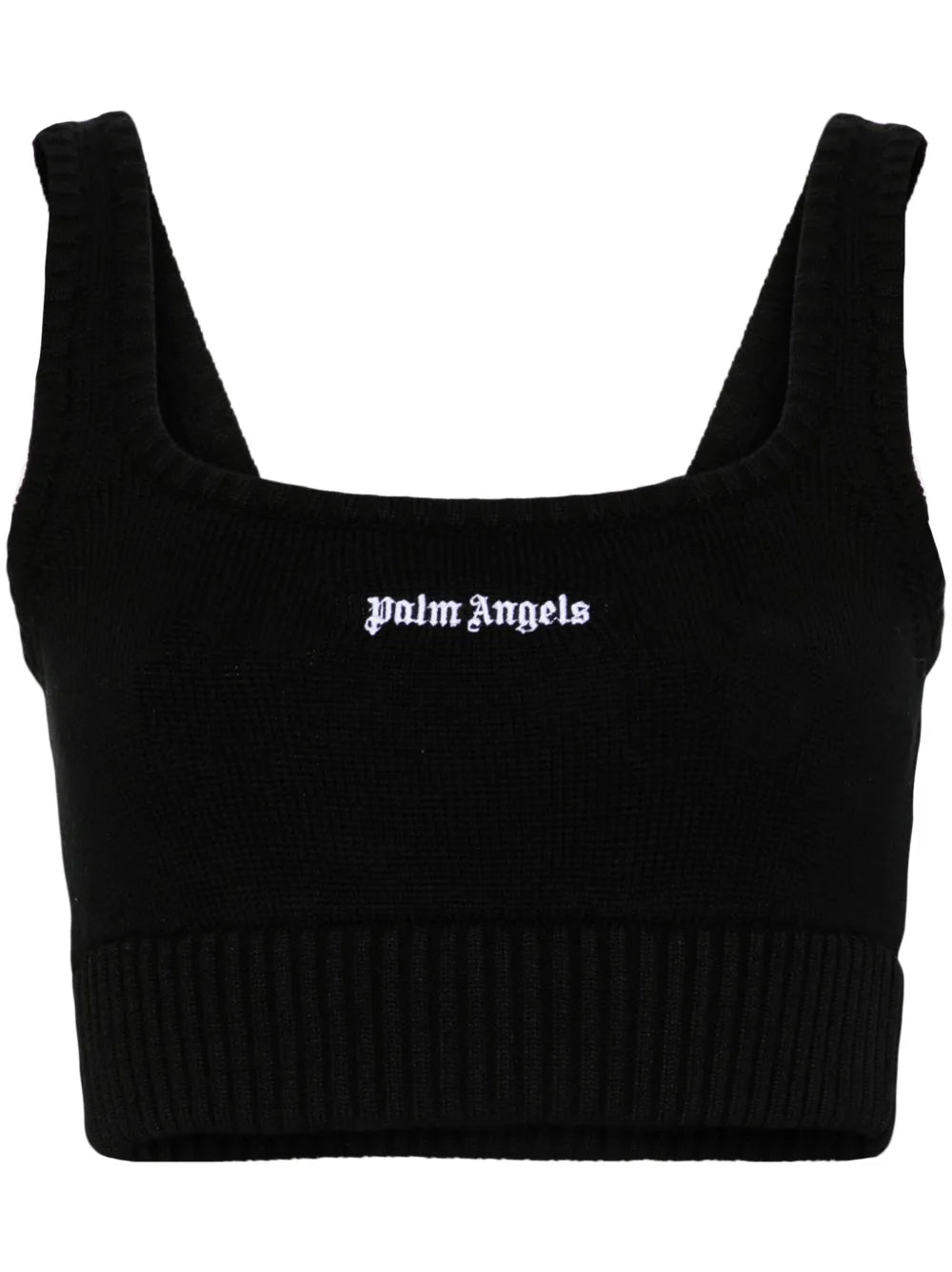 Embroidered-Logo Knit Tank Top