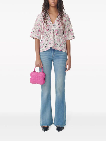 Mid-Rise Flared Jeans