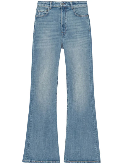 Mid-Rise Flared Jeans