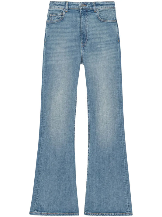 Mid-Rise Flared Jeans