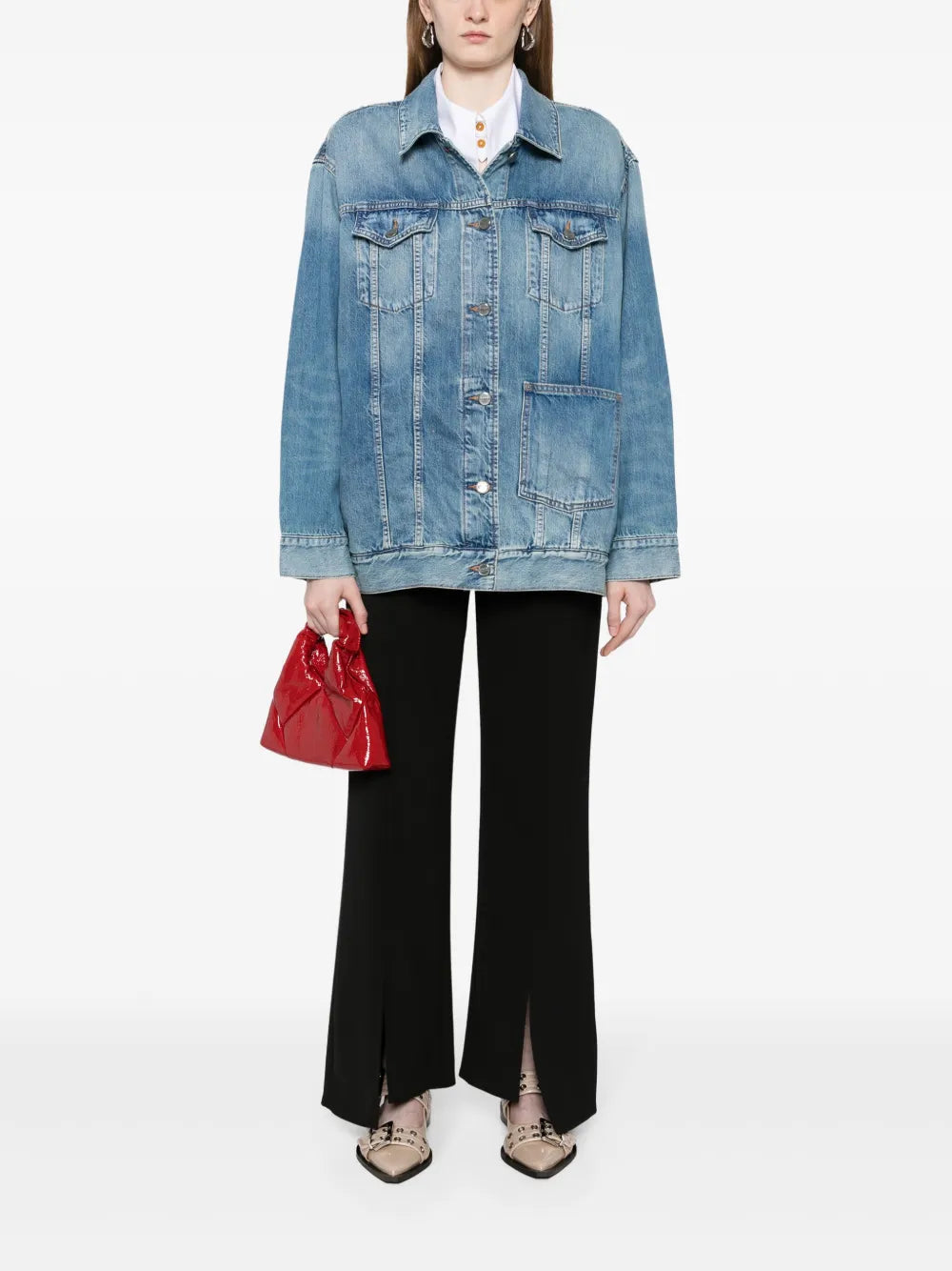 Organic-Cotton Blend Denim Jacket