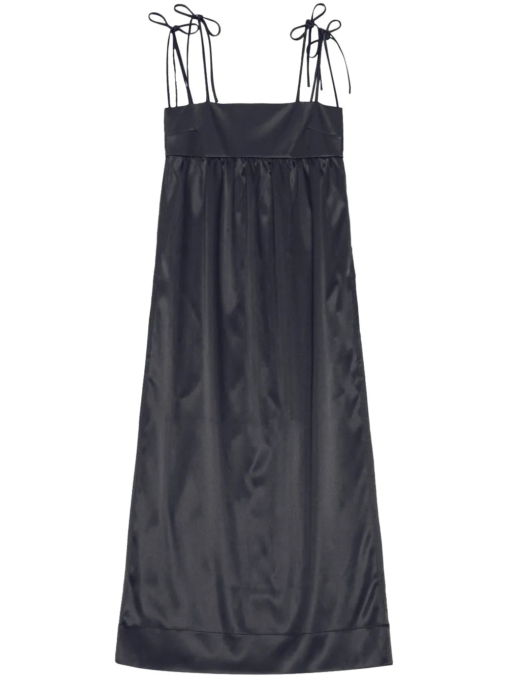 Sleeveless Satin Maxi Dress