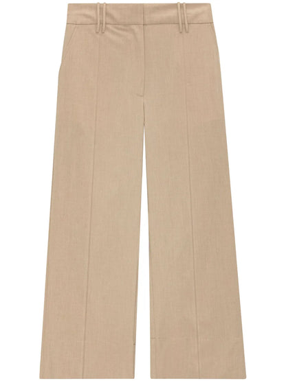 Cropped Wide-Leg Trousers