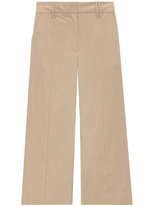 Cropped Wide-Leg Trousers