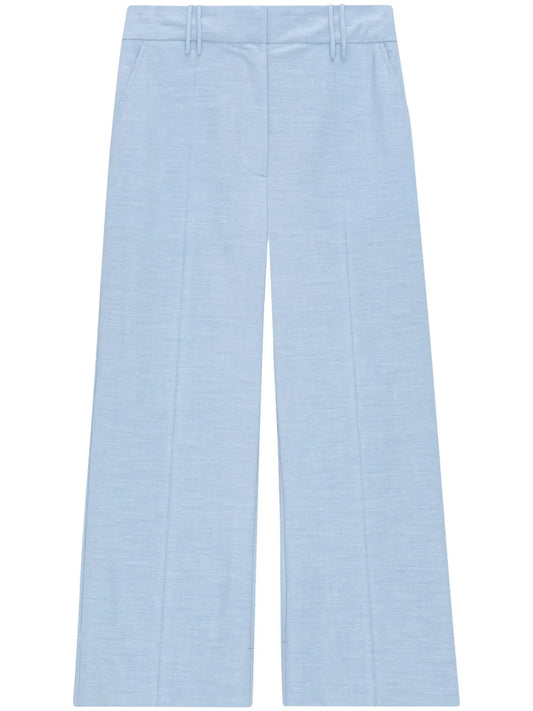 Mélange-Effect Tailored Trousers