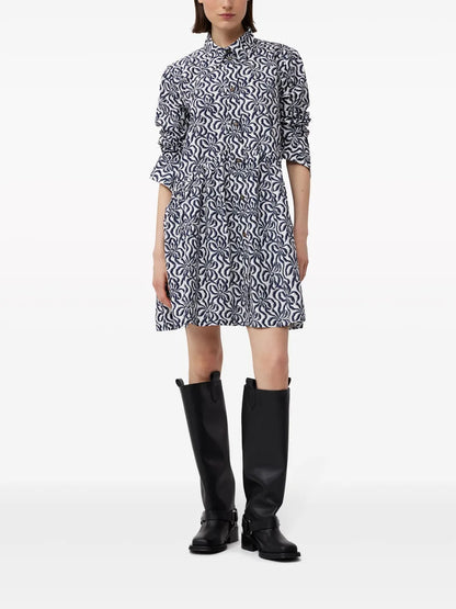 Floral-Print Organic Cotton Shirt Dress