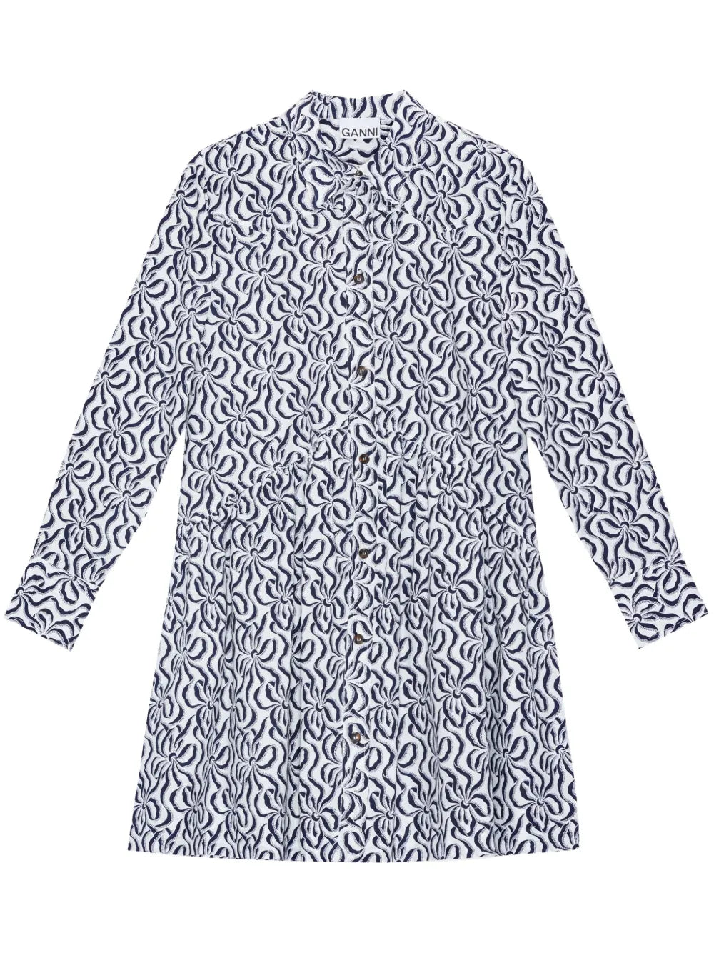 Floral-Print Organic Cotton Shirt Dress