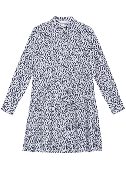 Floral-Print Organic Cotton Shirt Dress