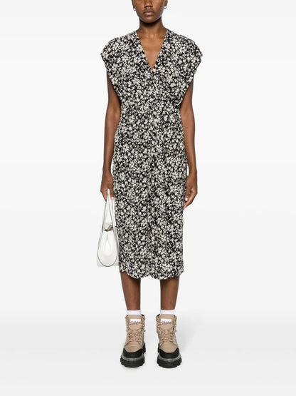 Epolia Floral-Print Midi Dress