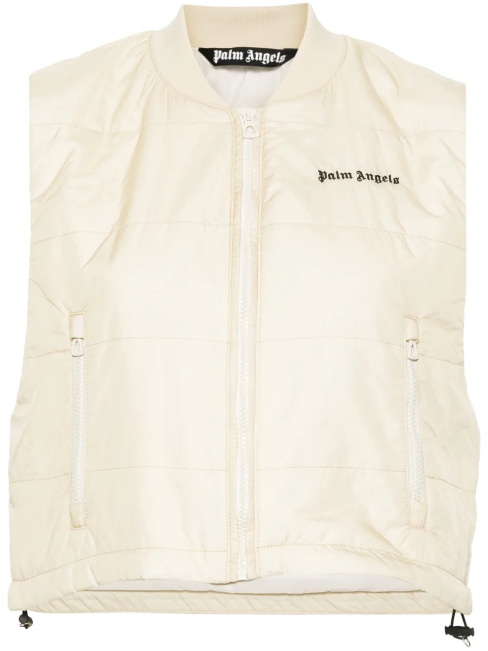 Logo-Print Down Vest