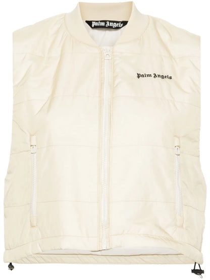 Logo-Print Down Vest