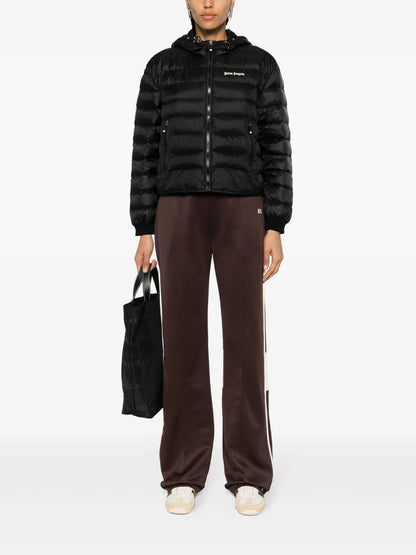 Logo-Print Hooded Down Jacket
