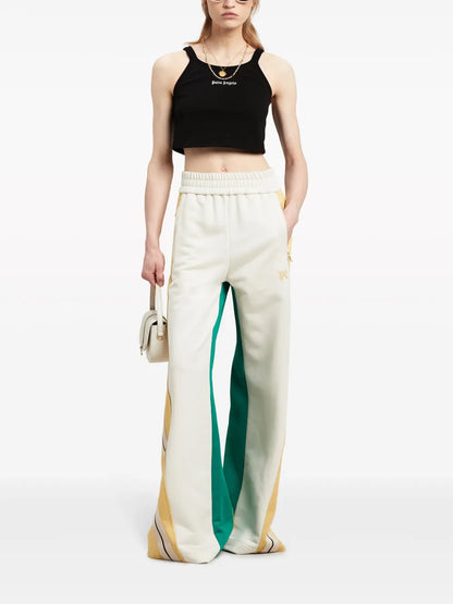 Logo-Print Cropped Tank Top