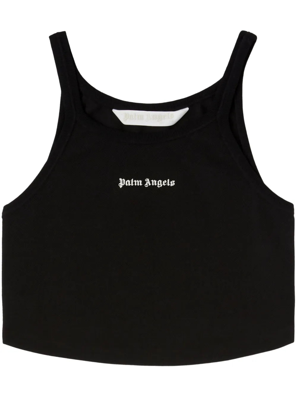 Logo-Print Cropped Tank Top