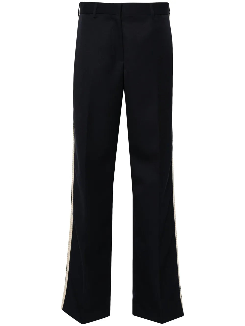 High-Waist Straight-Leg Trousers