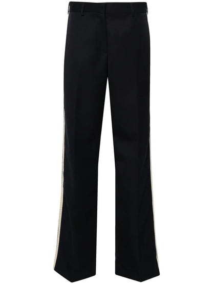 High-Waist Straight-Leg Trousers