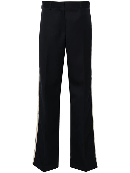 High-Waist Straight-Leg Trousers