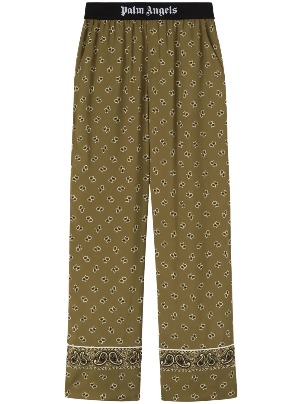 Paisley-Print Straight-Leg Trousers
