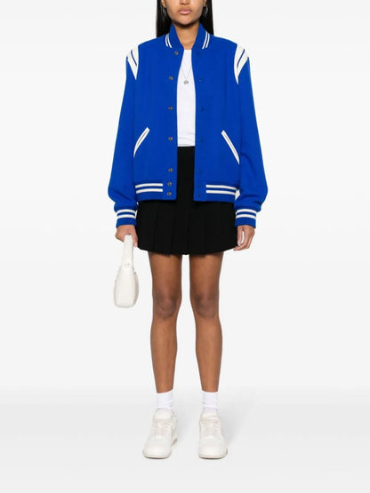 Monogram-Embroidered Mini Skirt