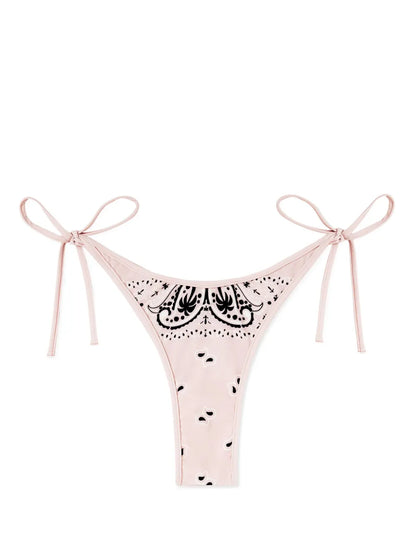 Paisley-Print Bikini Bottoms