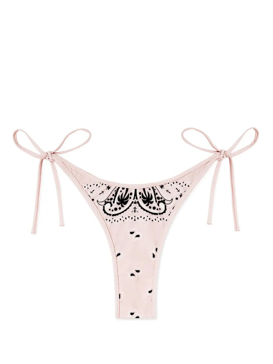 Paisley-Print Bikini Bottoms