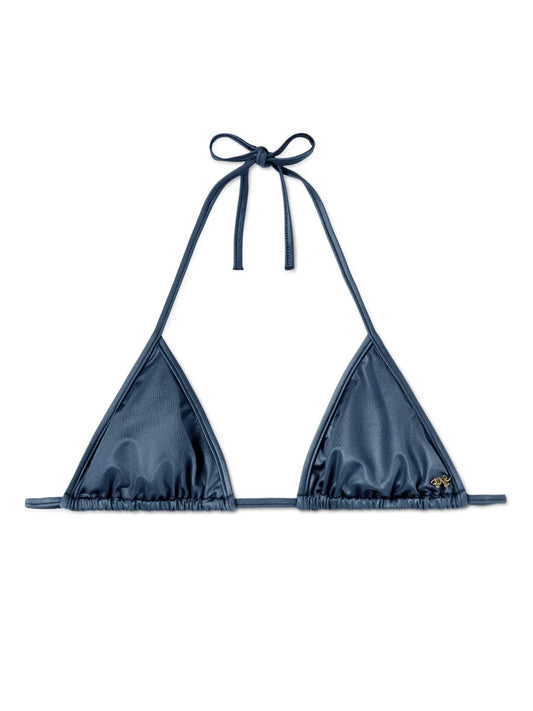 Metallic Triangle Bikini Top
