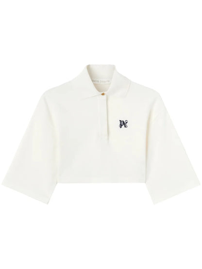 Pa Monogram Cropped Polo Top