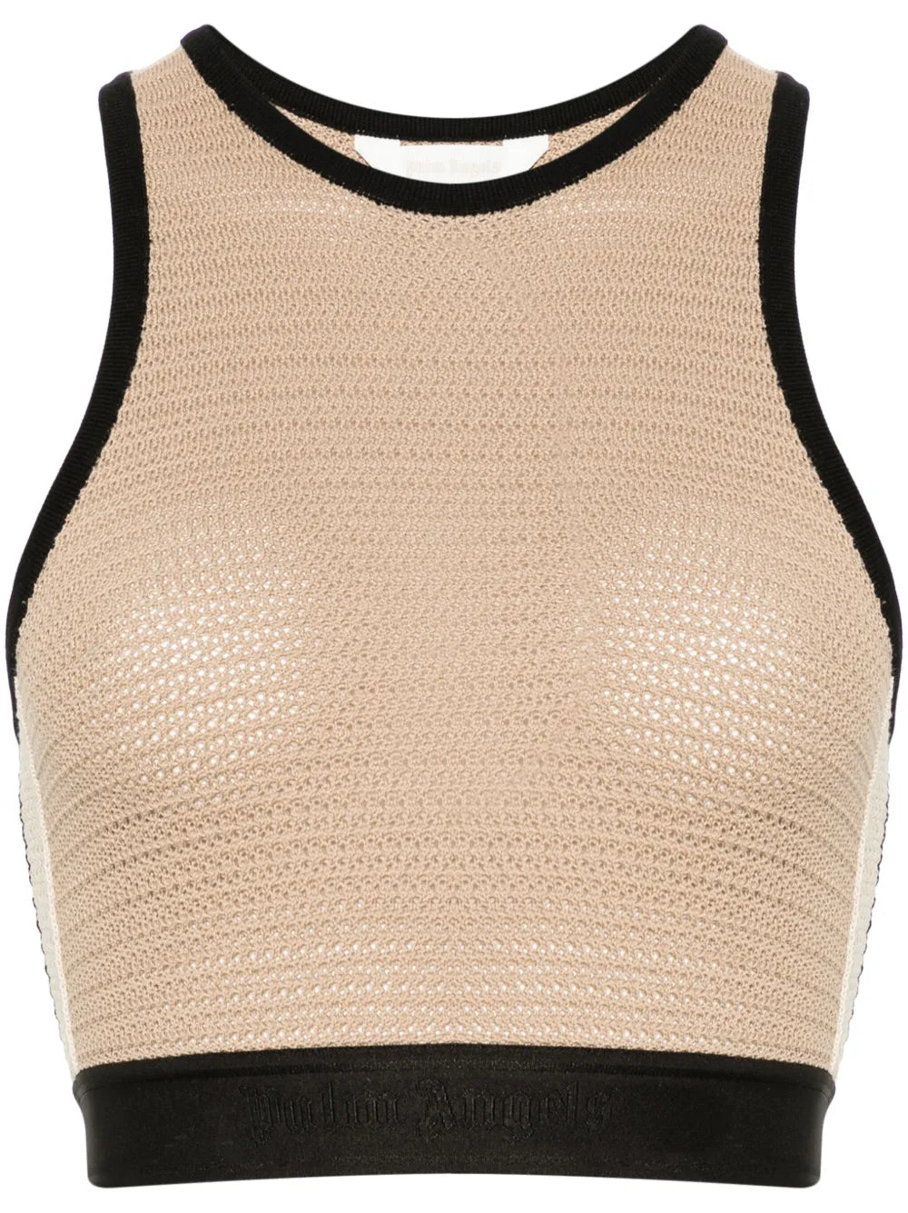 Logo-Tape Knitted Tank Top