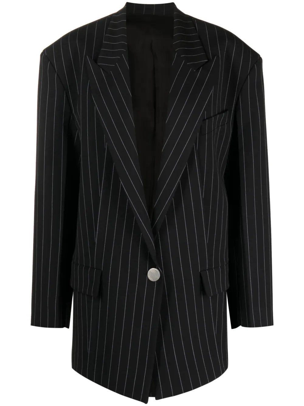 Glen Pinstripe Single-Breasted Blazer