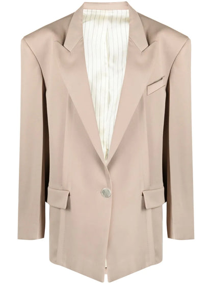 Glen Oversized Single-Breasted Blazer