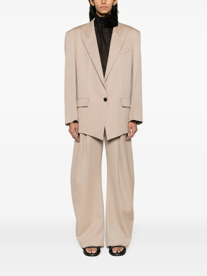 Glen Oversized Single-Breasted Blazer