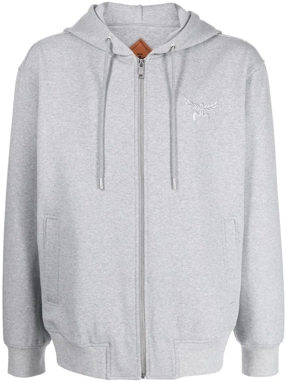 Essential Logo-Embroidered Zip-Up Hoodie