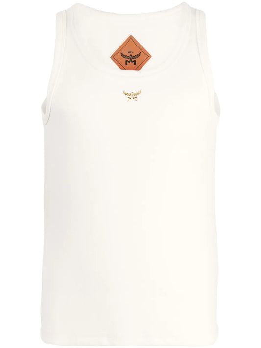 Logo Bouclé Tank Top