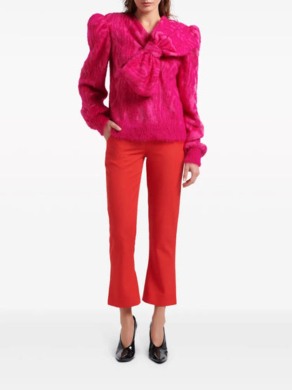 Bow Wool-Blend Jumper