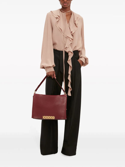 Ruffled Silk Blouse