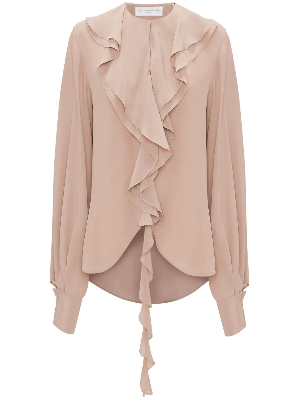 Ruffled Silk Blouse