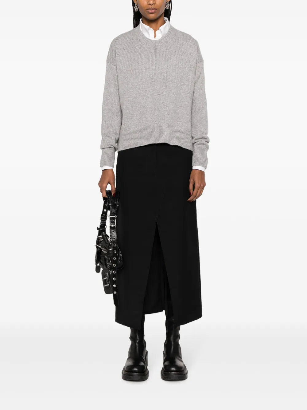 Drop-Shoulder Cashmere Jumper