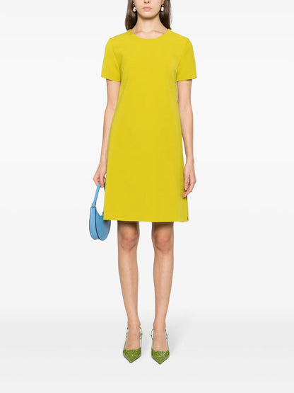 Round-Neck A-Line Minidress