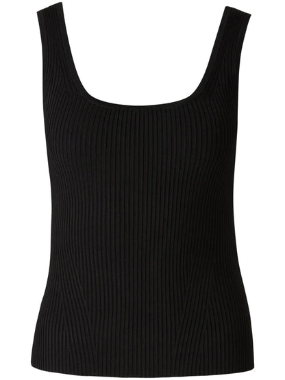 Ribbed Square-Neck Tank Top
