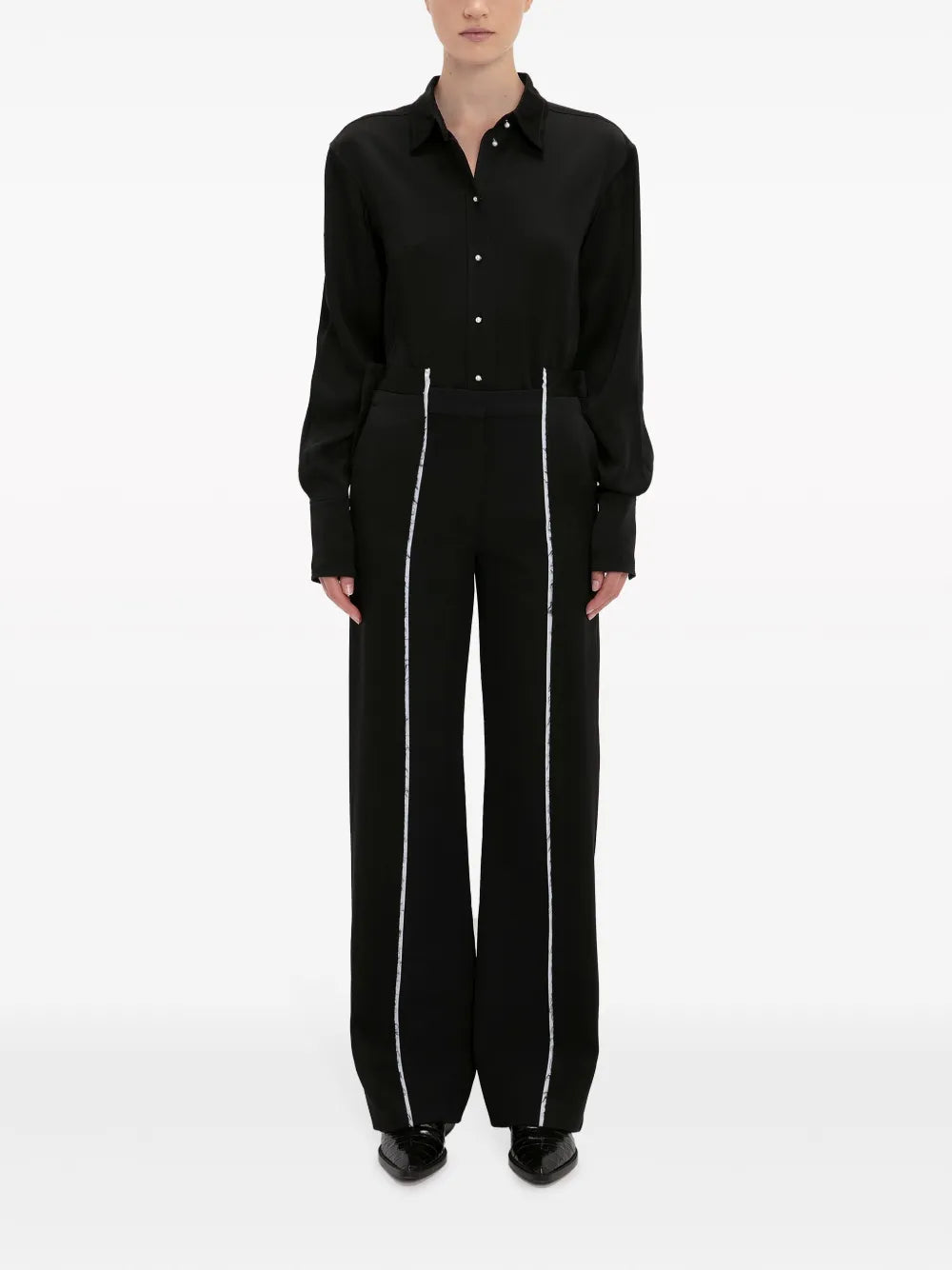 Straight-Leg Deconstructed Trousers