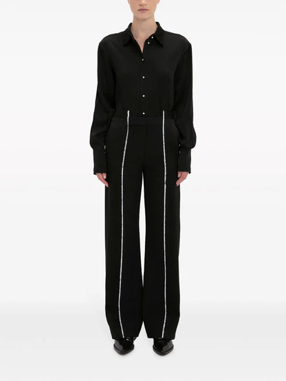Straight-Leg Deconstructed Trousers