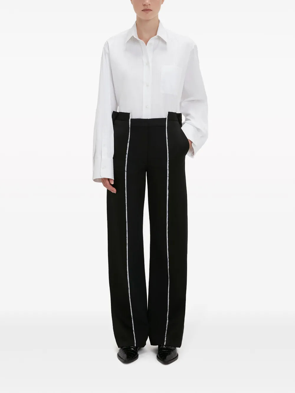 Drop-Shoulder Cotton Shirt